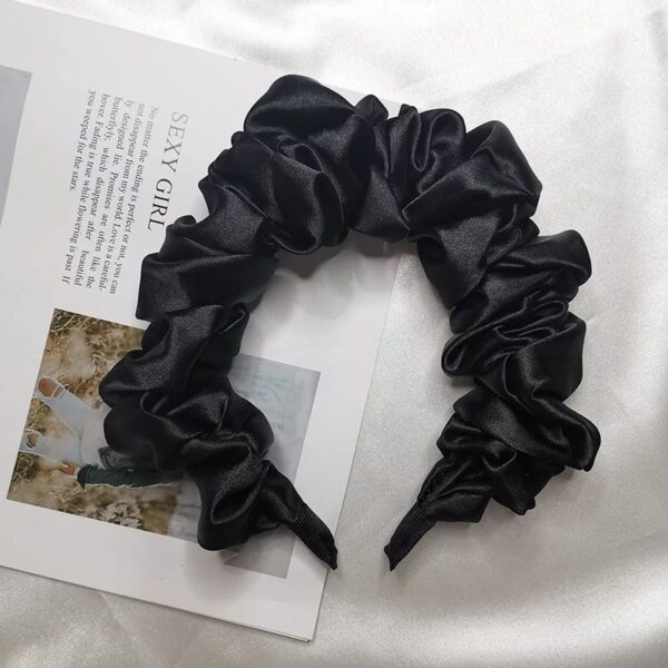 Amelia Silk Headband (Black)