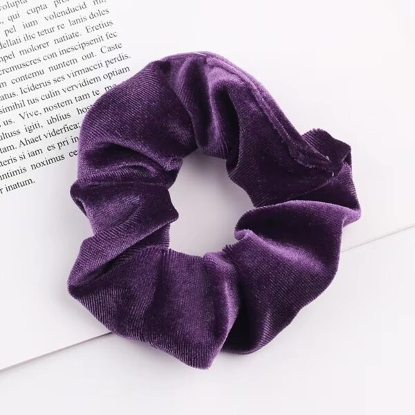 Noma Velvet Scrunchie (Eggplant)