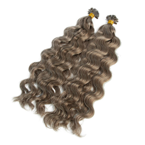 Χρυσή Σειρά Flat-Tip Hair Extension Σγουρά 60cm