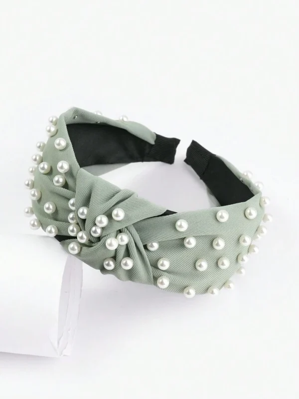 Ivonne Mint Pearly Headband