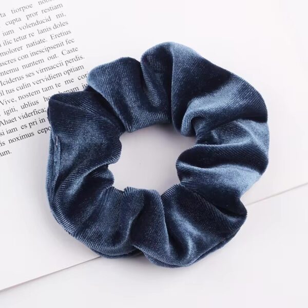 Noma Velvet Scrunchie (Navy Blue)