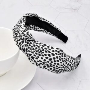 Lenny White Leopard Headband