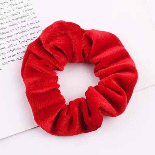 Noma Velvet Scrunchie (Fire Red)