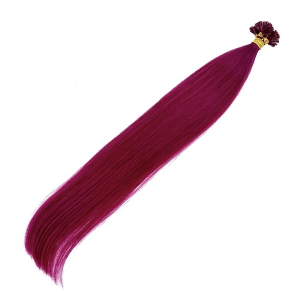 SPECIAL OFFER Ασημένια Σειρά U-Tip Hair Extension MAGENTA# 60cm